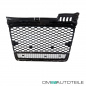 Preview: Kühlergrill Wabengrill Chrom Schwarz silber passt für Audi A4 B7 04-08 nicht RS4