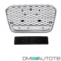 Preview: Sport Wabengrill Kühlergrill Chrom Schwarz Silber passt für Audi A6 C7 ab 11-14