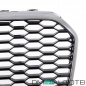 Preview: Sport Wabengrill Kühlergrill Chrom Schwarz Silber passt für Audi A6 C7 ab 11-14