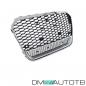 Preview: Sport Wabengrill Kühlergrill Chrom Schwarz Silber passt für Audi A6 C7 ab 11-14