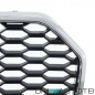 Preview: Wabengrill Kühlergrill Schwarz Chrom Gitter für Audi A6 4G C7 Facelift ab 2016