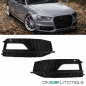 Preview: Kühlergrill Wabengrill + Stoßstangengitter SET hochglanz Schwarz passt für Audi A4 B8 S-Line ab 11-15