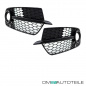 Preview: Kühlergrill Wabendesign +Gitter Set Schwarz glanz komplett mit/ohne PDC passt für Audi Q5 8R Facelift ab 2012 S-Line