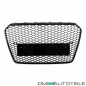 Preview: Kühlergrill Wabendesign PDC Schwarz glanz passt für Audi A5 8T Facelift ab 11-17