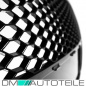 Preview: Kühlergrill Wabengrill Schwarz Hochglanz + Kennzeichenplatte passend für Audi A6 C6 4F Bj 04-09 nicht RS6