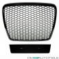 Preview: Kühlergrill Wabengrill Schwarz glanz passend für Audi A6 C6 4F Facelift 08-11 nicht RS6