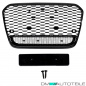 Preview: Sport Wabendesign Kühlergrill Hochglanz Schwarz passt für Audi A6 4G C7 bj 10-14 außer RS6 S6
