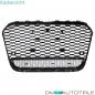 Preview: Sport Wabendesign Kühlergrill Hochglanz Schwarz passt für Audi A6 4G C7 bj 10-14 außer RS6 S6