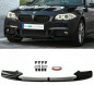 Preview: Performance Design Frontspoiler Lippe für BMW 5er F10/11 Lim./Touring 10-17 Hochglanz schwarz mit ABE