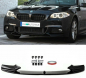 Preview: Frontspoiler Lippe Sport-Performance hochglanz Schwarz passend für BMW 5er F10 F11 M-Paket
