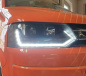 Preview: LED Tagfahrlicht Scheinwerfer für VW T5 GP (Facelift) 10-15 schwarz im T6 Design mit dynamischem LED Blinker