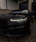 Preview: Voll LED Tagfahrlicht Scheinwerfer Set passend für Audi A6 4G (C7) Facelift 15-18 schwarz mit LED Blinker