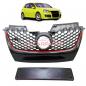 Preview: Upgrade Design Kühlergrill Rot mit Emblemhalter passend für VW Golf 5 GTI 2003-2009