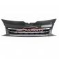 Preview: Upgrade Design Kühlergrill für Volkswagen T5 09-15 Hochglanz-schwarz mit Roter Zierleiste ohne Emblemhalter