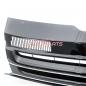 Preview: Upgrade Design Kühlergrill für Volkswagen T5 09-15 Hochglanz-schwarz mit Chrom Zierleiste ohne Emblemhalter
