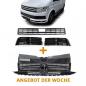 Preview: Paket-Upgrade Design Kühlergrill + Set Gitter Grill Einsatz Stoßstange vorne unten Hochglanz Schwarz-für Volkswagen T6 mit ACC 15-19 Hochglanz-schwarz