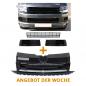 Preview: Paket-Upgrade Design Kühlergrill + Set Gitter Grill Einsatz Stoßstange vorne unten Hochglanz Schwarz-für Volkswagen T6 15-19 Hochglanz-schwarz