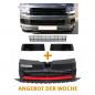 Preview: Paket-Upgrade Design Kühlergrill + Set Gitter Grill Einsatz Stoßstange vorne unten Hochglanz Schwarz-für Volkswagen T6 15-19 Hochglanz-schwarz