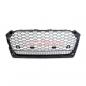 Preview: Upgrade Sportgrill / Kühlergrill für Audi A5 (F5) Coupe Cabrio Sportback 2016+ Hochglanz schwarz in Wabendesign