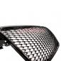 Preview: Upgrade Design Sportgrill / Kühlergrill für Audi A4 B8 08-12 Hochglanz schwarz in Wabendesign
