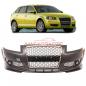 Preview: Upgrade Sport Design Frontstoßstange passend für Audi A3 8P Sportback+3-Türer 05-08 inkl. Grill