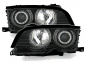 Preview: CCFL Angel Eyes Scheinwerfer für BMW 3er E46 Coupe / Cabrio 98-01 schwarz Set