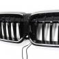 Preview: LED-Kühlergrill mit einer Lamelle in Hochglanzschwarz für BMW 3er G20 2019-2022