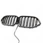 Preview: LED-Doppellamellen-Kühlergrill in Schwarz glänzend passend für BMW X6 Serie G06 2019–2023
