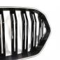 Preview: LED-Doppellamellen-Kühlergrill in Schwarz glänzend passend für BMW X6 Serie G06 2019–2023
