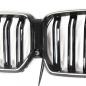 Preview: LED-Doppellamellen-Kühlergrill in Schwarz glänzend passend für BMW X6 Serie G06 2019–2023