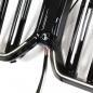 Preview: LED-Doppellamellen-Grill in Schwarz glänzend passend für BMW X6 Serie G06 LCI 2023 +