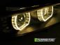 Preview: 3D Xenon "YellowSign" LED Tagfahrlicht Angel Eyes Scheinwerfer für BMW 3er Coupe/Cabrio E92/E93 06-10 schwarz