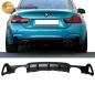 Preview: Upgrade Sport Design Heck Diffusor passend für BMW 4er F32 / F33 / F36 Coupe / Cabrio 13-20 Matt schwarz