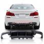 Preview: Upgrade Sport Design Heck Diffusor passend für BMW 5er F10 / F11 Limousine / Touring 09-16 Carbon-Optik