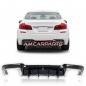 Preview: Upgrade Sport Design Heck Diffusor passend für BMW 5er F10 / F11 Limousine / Touring 09-16 Hochglanz schwarz