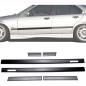 Preview: Set Türleisten Schwarz Zierleisten + Emblem Motorsport passt für BMW E36 Limousine Touring Preview: Set Türleisten Schwarz Zierleisten + Emblem Motorsport passt für BMW E36 Limousine Touring