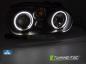 Preview: LED Angel Eyes Scheinwerfer für VW Golf 4 97-03 schwarz