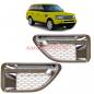 Preview: Upgrade Lufteinlass / Kotflügel-Blenden Set für Land Rover Range Rover Sport 1 Vor-Facelift 05-09 silber/chrom