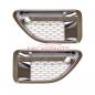 Preview: Upgrade Lufteinlass / Kotflügel-Blenden Set für Land Rover Range Rover Sport 1 Vor-Facelift 05-09 silber/chrom