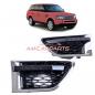 Preview: Upgrade Lufteinlass / Kotflügel-Blenden Set für Land Rover Range Rover Sport 1 Facelift 09-13 Hochglanz schwarz/chrom