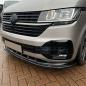 Preview: "Upgrade-Bus" Frontspoiler / Lippe V4 für VW T6.1 Transporter / Caravelle / Multivan 19-23 Hochglanz schwarz mit ABE
