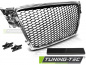 Preview: Upgrade Sportgrill / Kühlergrill für Audi A4 B8 (8K) 08-11 chrom in Wabendesign