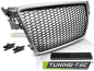 Preview: Upgrade Sportgrill / Kühlergrill für Audi A4 B8 (8K) 08-11 matt silber in Wabendesign
