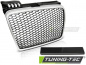 Preview: Upgrade Sportgrill / Kühlergrill für Audi A4 B7 (8E) 04-08 matt silber in Wabendesign