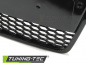 Preview: Upgrade Sportgrill / Kühlergrill für Audi A6 C6 (4F) 04-08 Hochglanz schwarz in Wabendesign