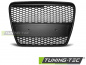 Preview: Upgrade Sportgrill / Kühlergrill für Audi A6 C6 (4F) 04-08 matt schwarz in Wabendesign