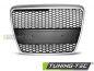 Preview: Upgrade Sportgrill / Kühlergrill für Audi A6 C6 (4F) 04-08 matt silber in Wabendesign