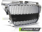Preview: Upgrade Sportgrill / Kühlergrill für Audi A3 8P Facelift 08-12 chrom in Wabendesign
