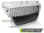 Preview: Upgrade Sportgrill / Kühlergrill für Audi A3 8P Facelift 08-12 matt Silber in Wabendesign