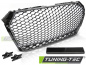 Preview: Upgrade Sportgrill / Kühlergrill für Audi A4 B9 (8W) 15-19 matt silber in Wabendesign